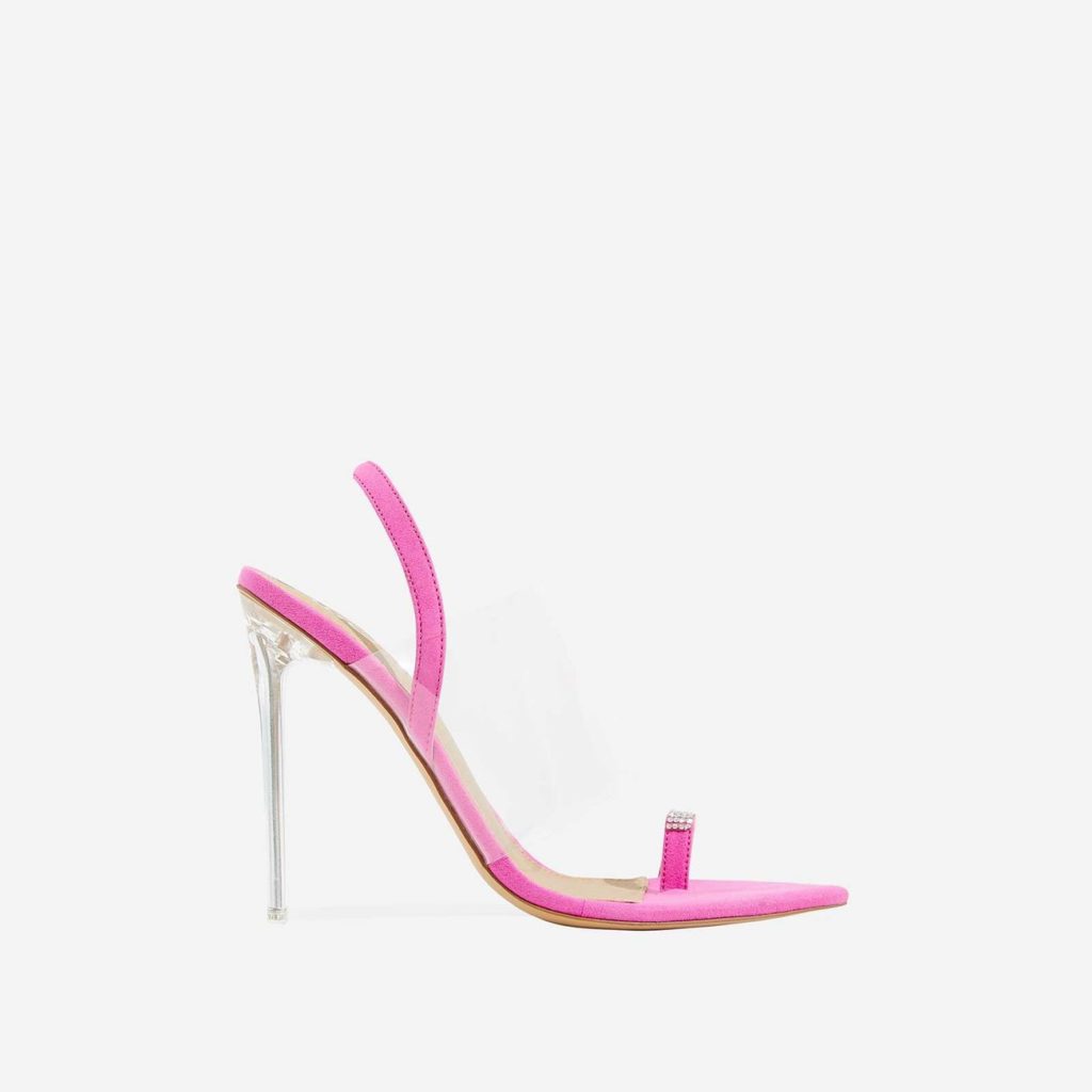 perspex pink heels