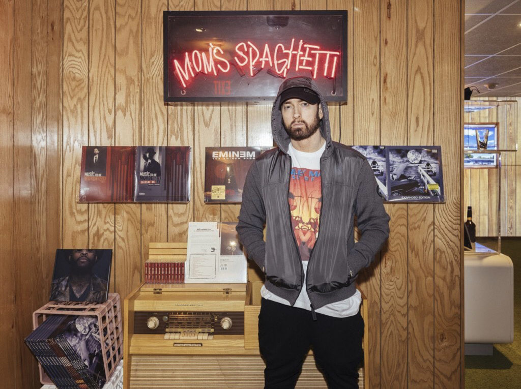 Eminem at Moms spaghetti