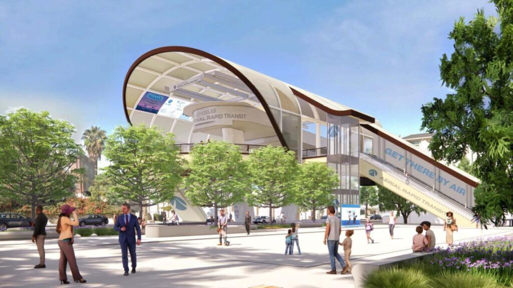 Dodger stadium gondola