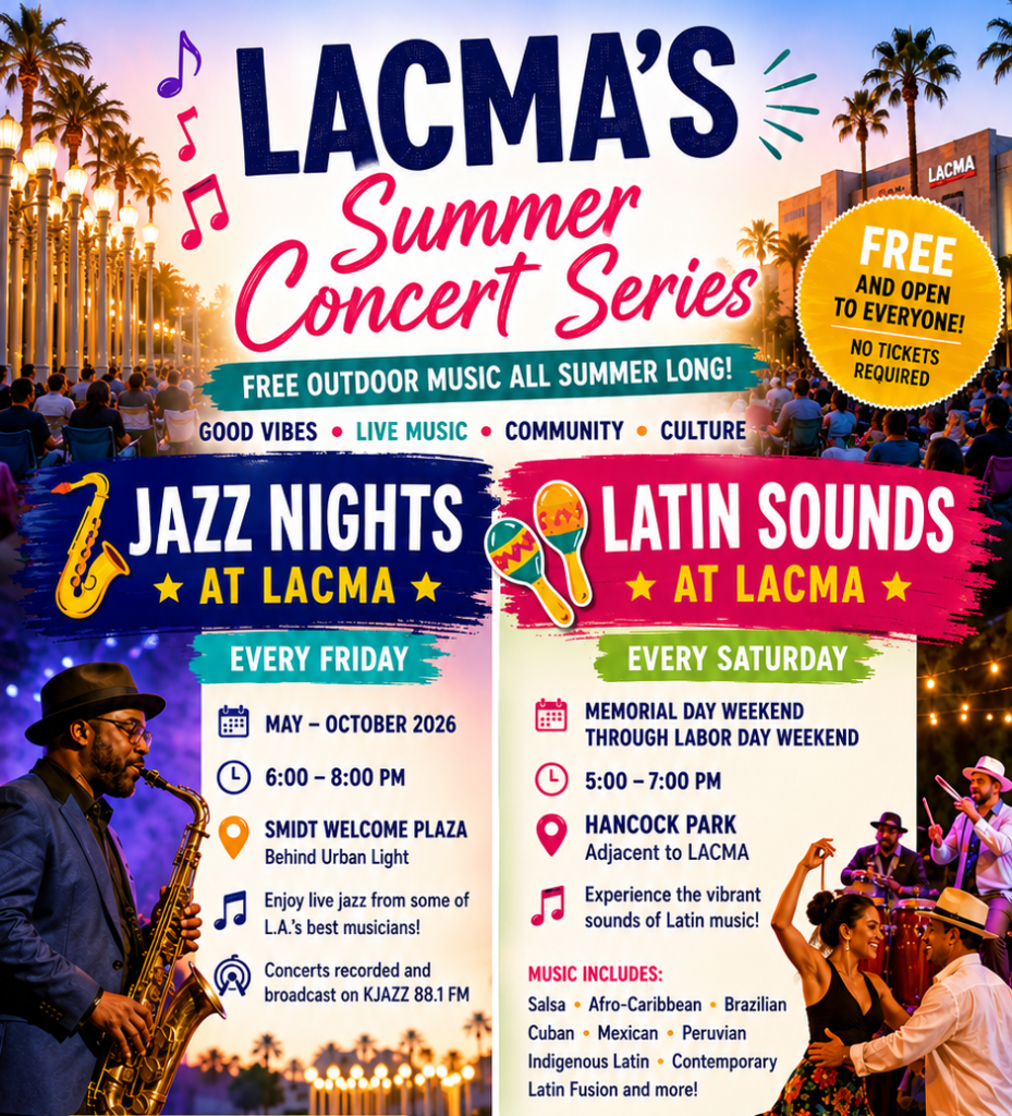 LACMA Summer Concert Series 2026 Let’s Talk Los Angeles