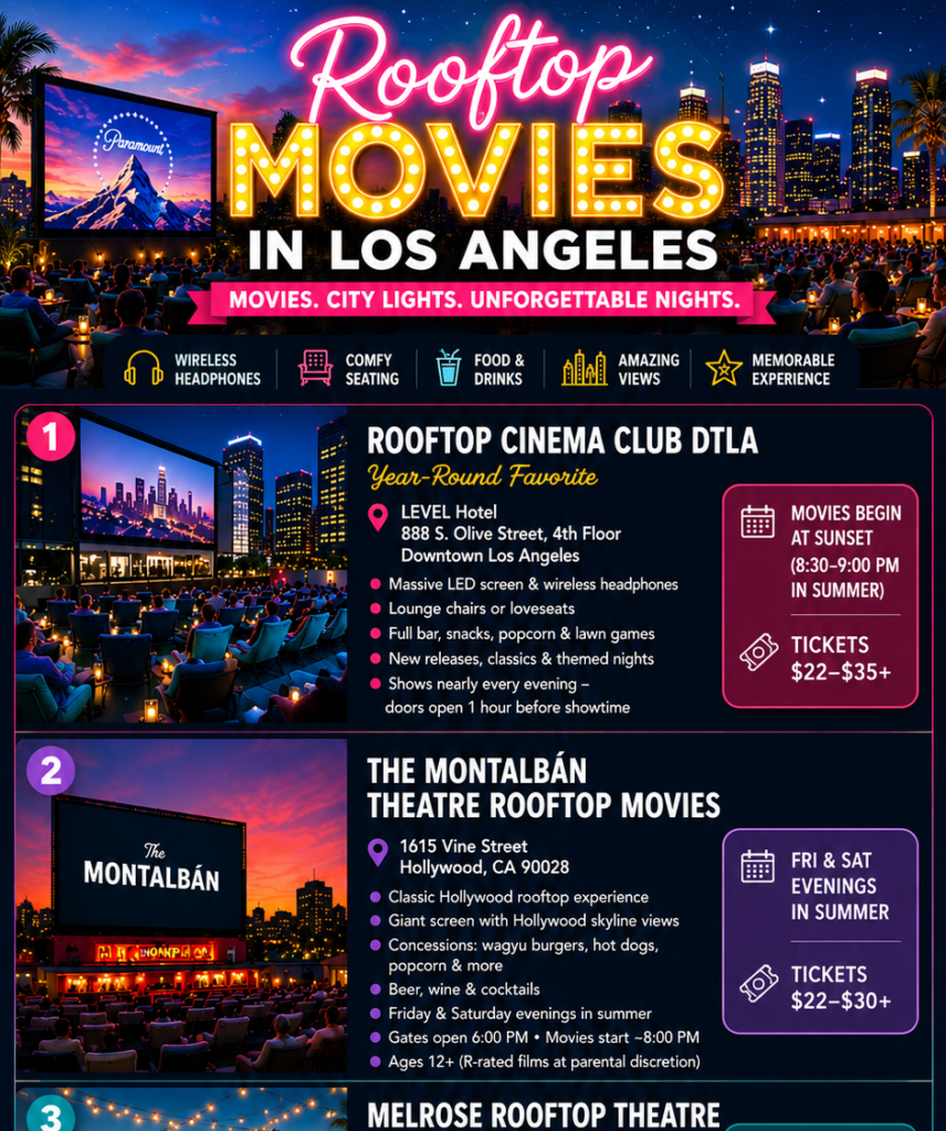 Rooftop movies in Los Angeles Let’s Talk Los Angeles